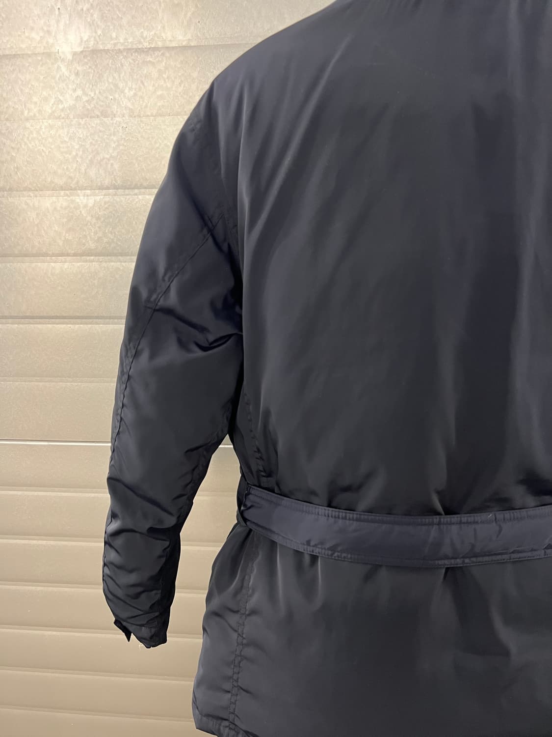 클래식 벨티드 네이비 패딩 자켓 105 사이즈 상품이미지6