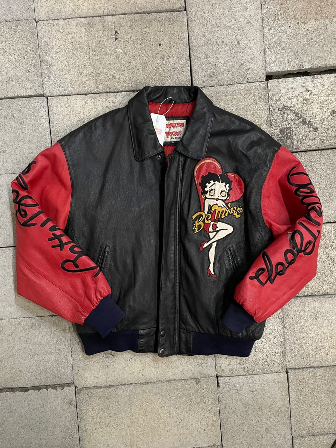 90s 빈티지 베티 붑 레더 봄버 자켓 상품이미지2