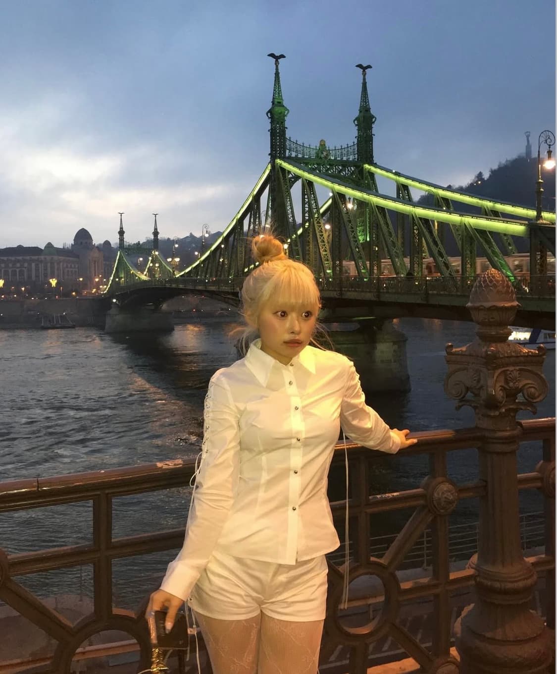 루즈슬립오버 corset silver tip blouse 상품이미지5