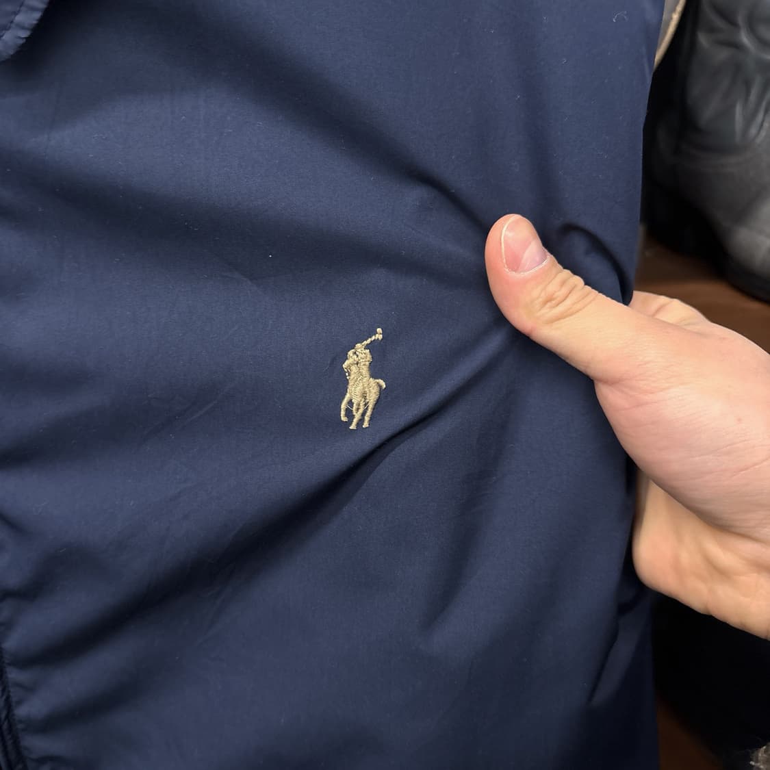 신형라벨 폴로 랄프로렌 스윙탑 집업자켓 체크라이닝 가죽지퍼 N690 상품이미지7
