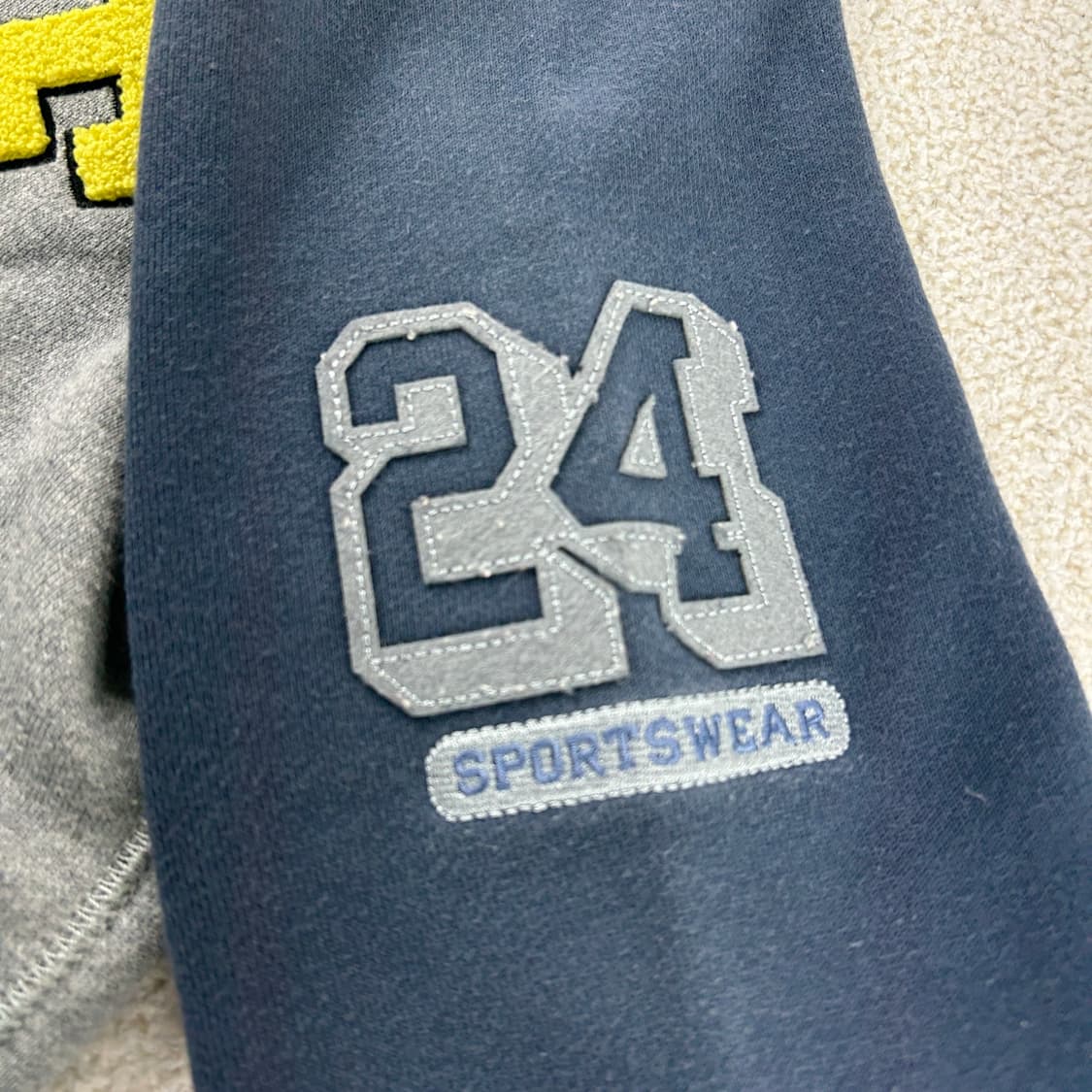 나이키 스펠아웃 로고 그레이 베이스볼 풀집업 후디 상품이미지3