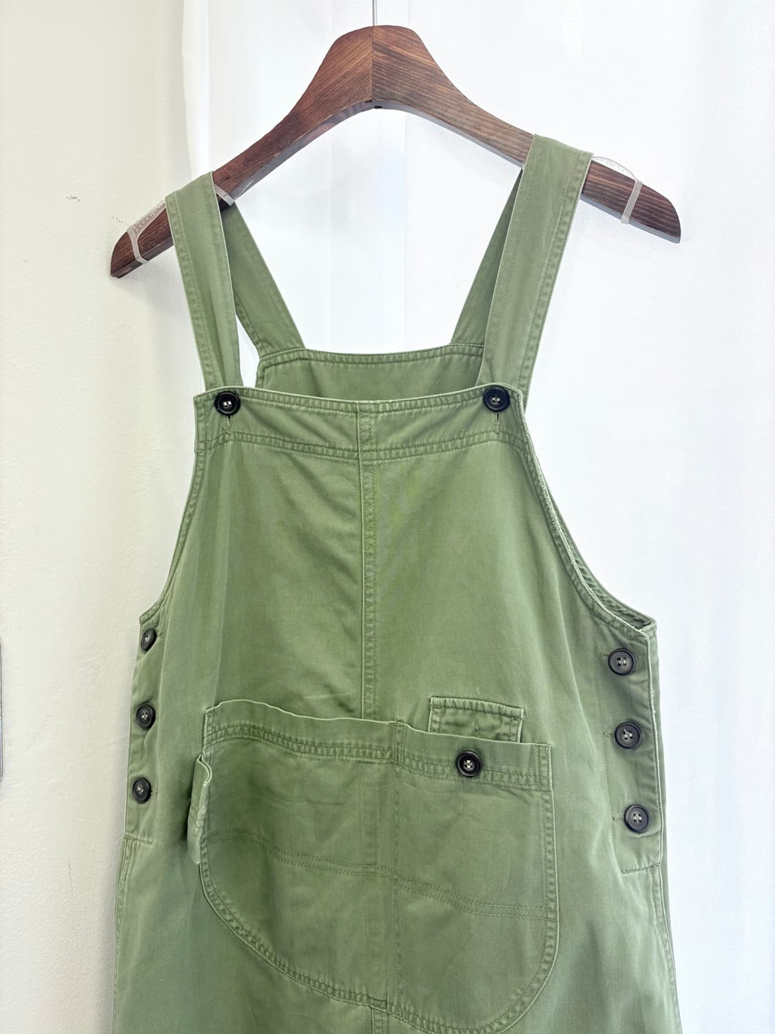 카키 빈티지 워크 오버롤 원피스 JPN 상품이미지2