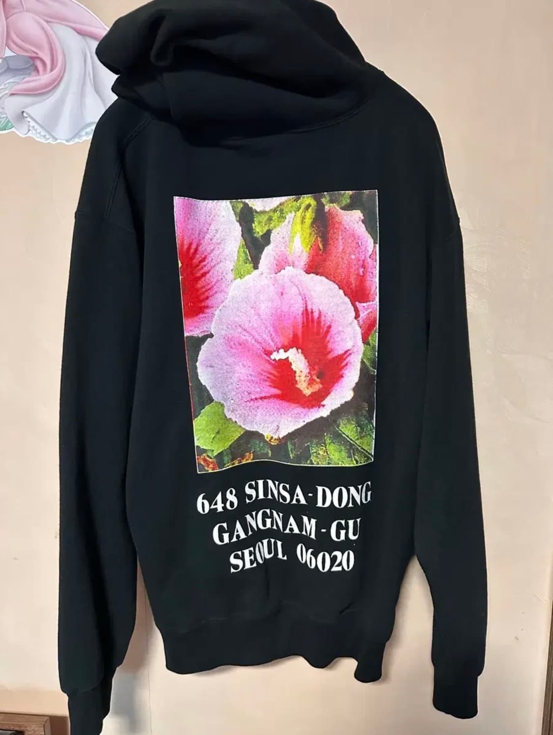 L) 슈프림 서울 박스로고 후드 스웨트셔츠 블랙-23fw 상품이미지4