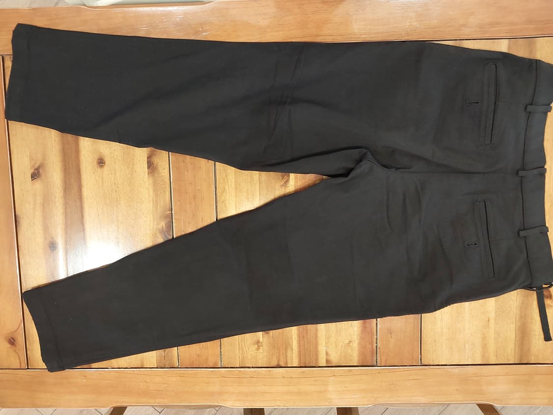 유니클로 블랙 스트링 슬림 테이퍼드 슬랙스 29~30 사이즈 상품이미지2