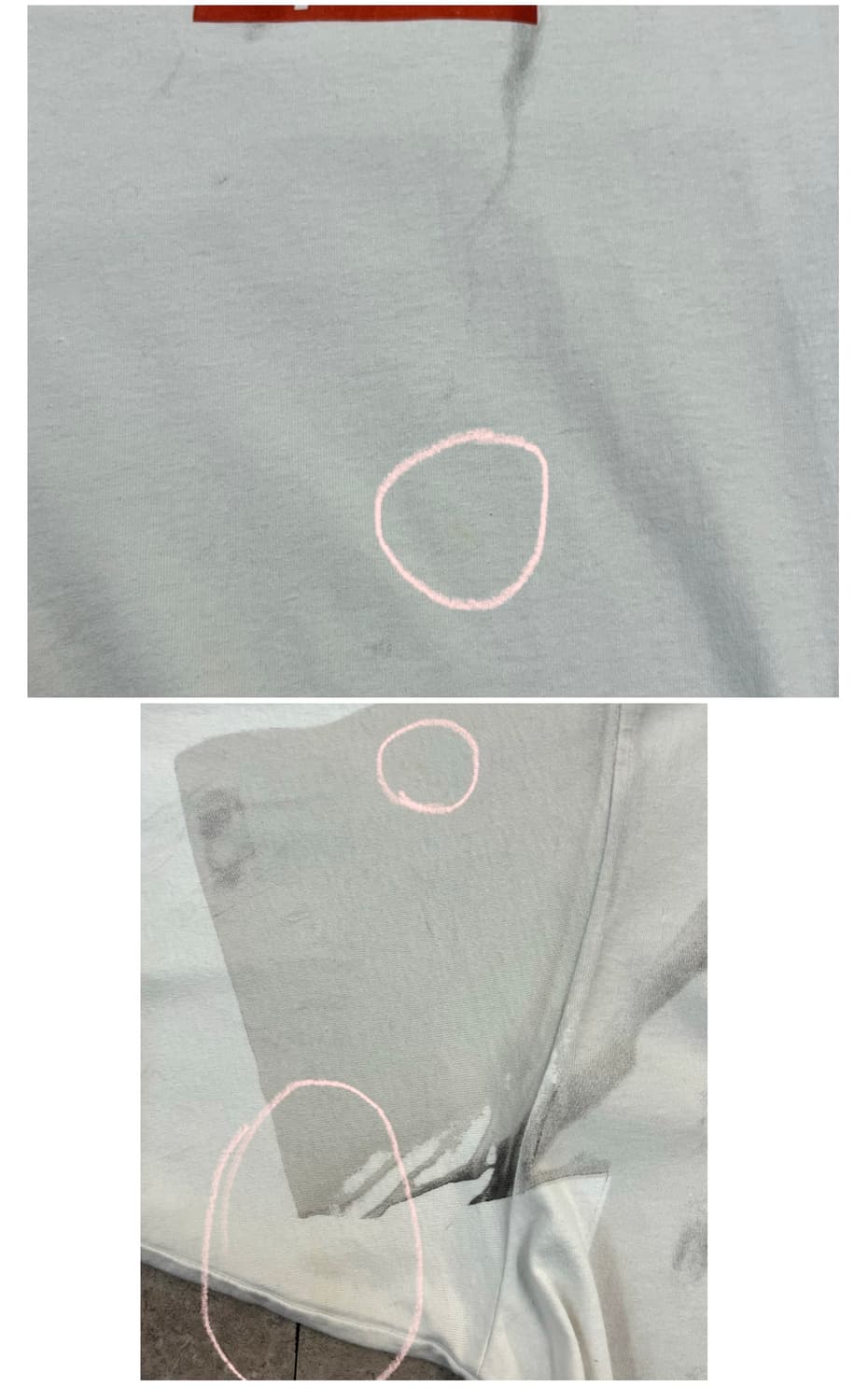 슈프림 X 마르지엘라 MM6 박스 로고 반팔티 화이트 M #csz3923 상품이미지6