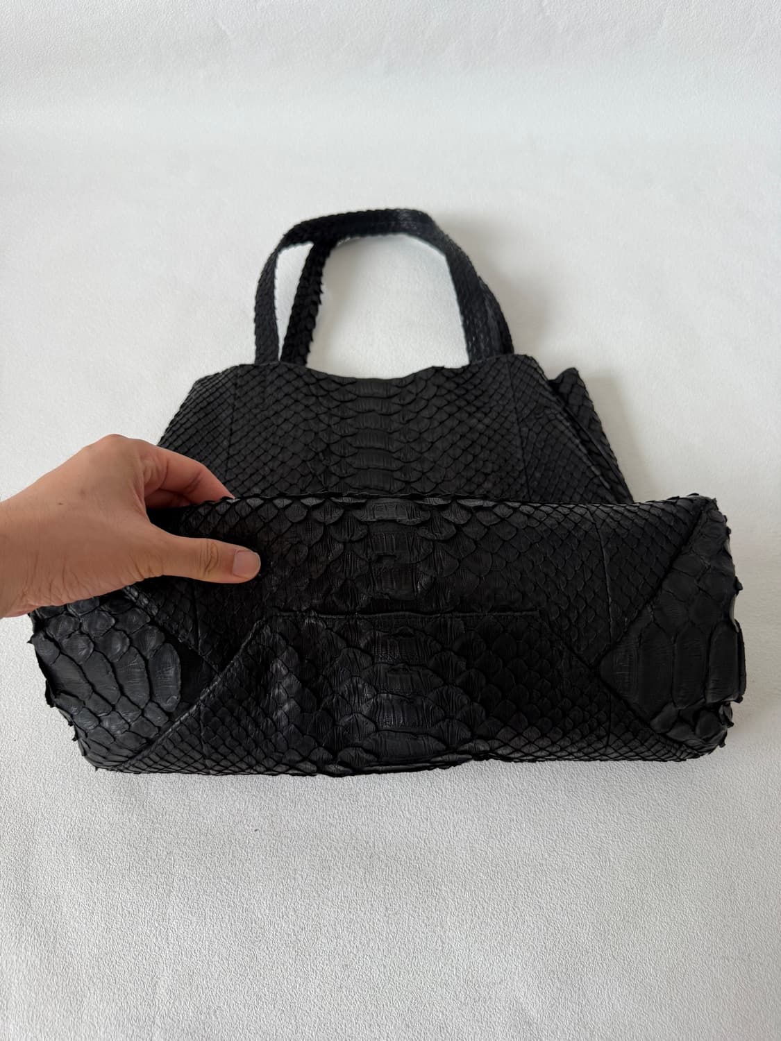 Pre owned 리얼 파이톤 토트백 상품이미지4