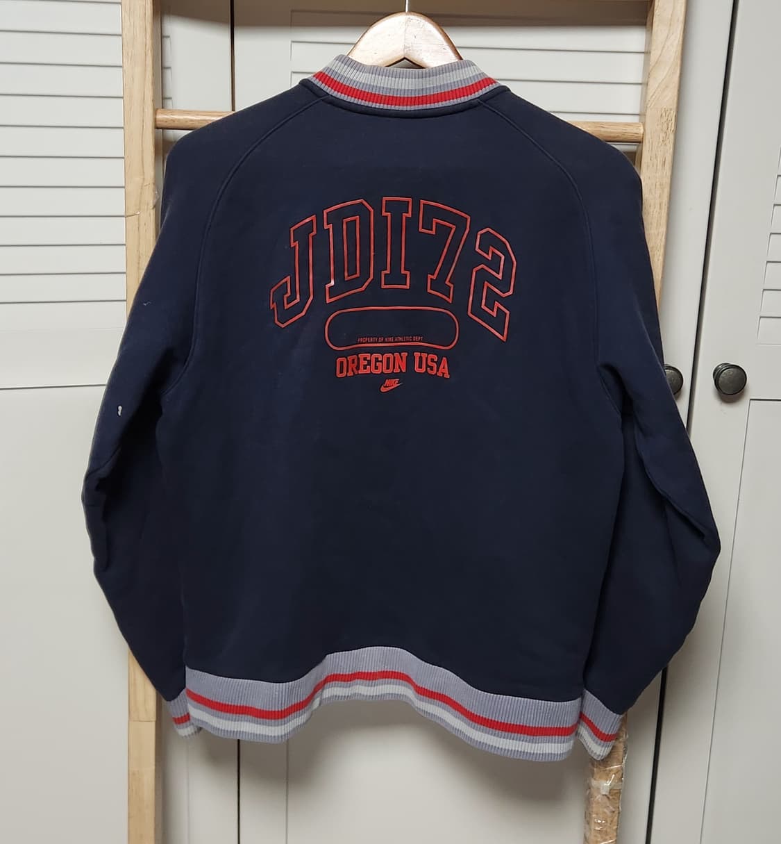 나이키 빅로고 올드스쿨 코튼 바시티 자켓 상품이미지4