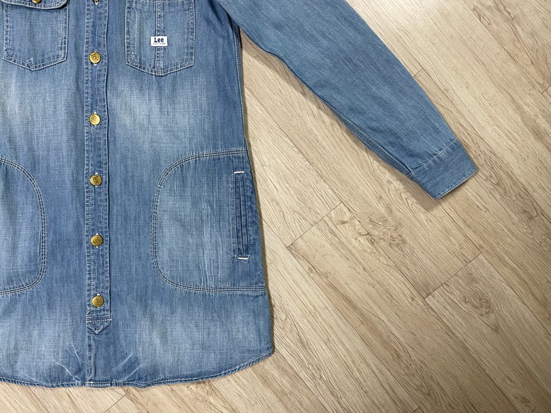 44~55) Lee 재팬 여성 연청워싱 데님 원피스자켓 상품이미지7