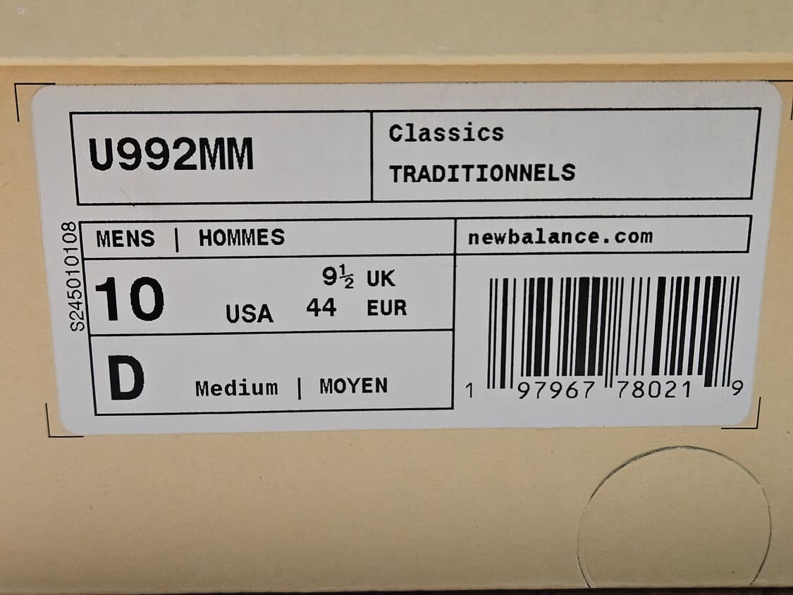 [280] 뉴발란스 992 문락 머쉬룸 상품이미지8