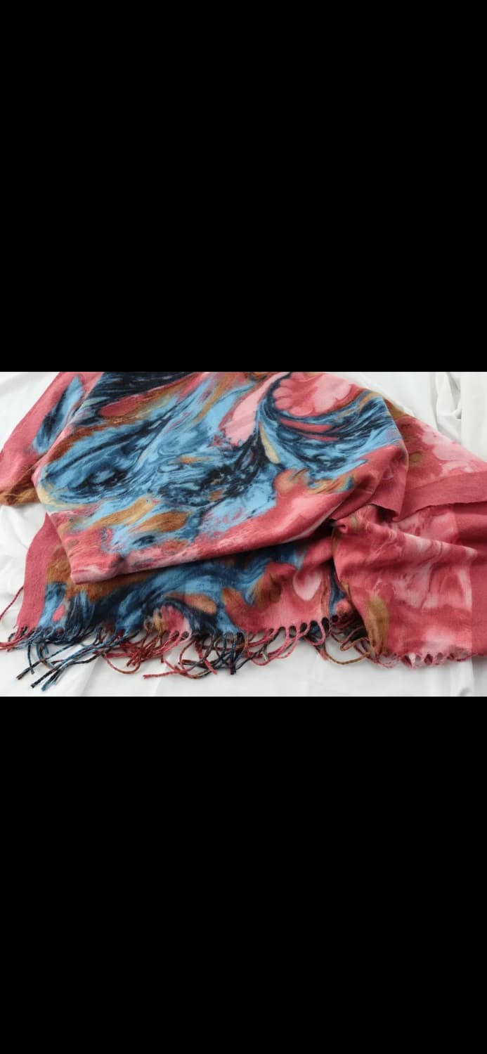 마블링 패턴 머플러 상품이미지2