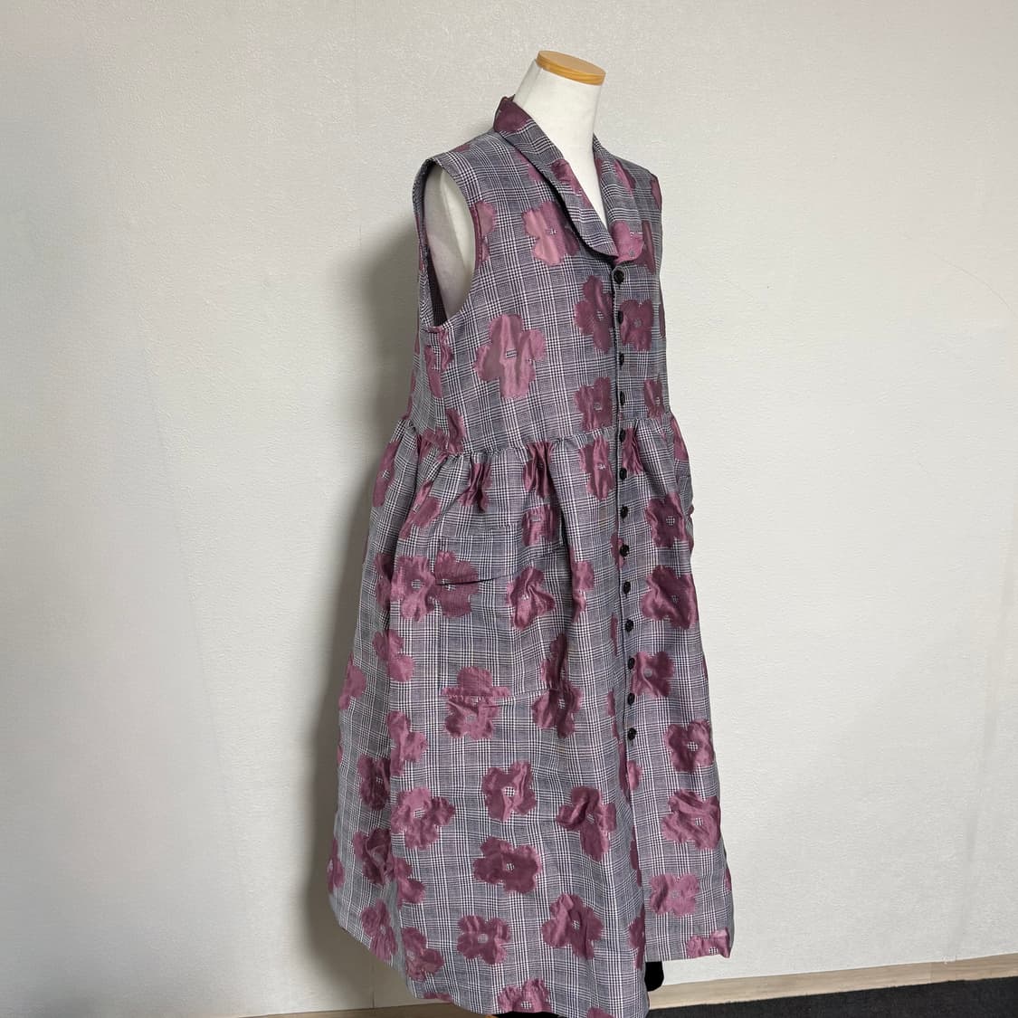 20aw 트리콧 꼼데가르송 플라워 벌룬 민소매원피스 m 상품이미지2