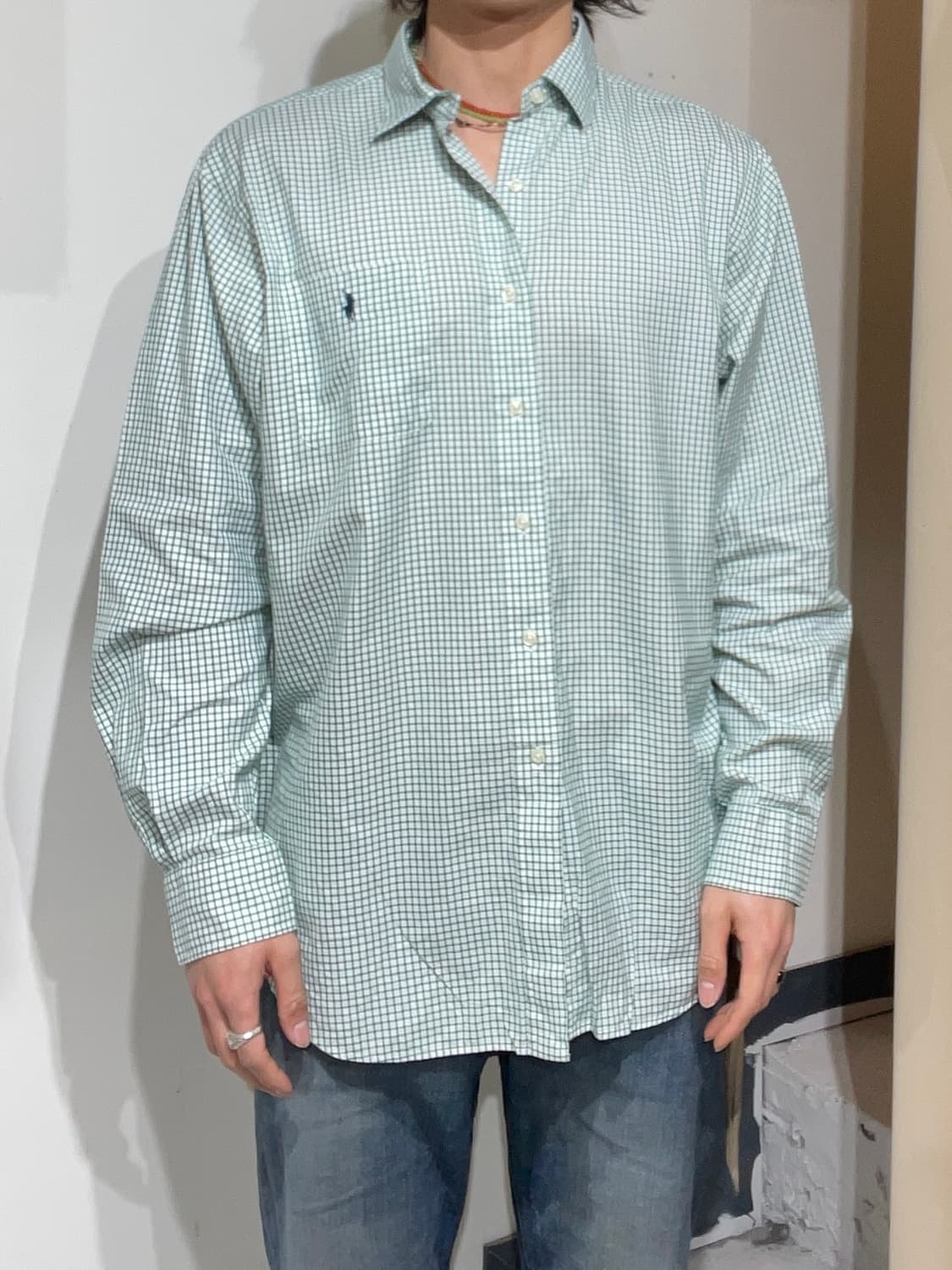 폴로랄프로렌 그린체크 옥스포드셔츠 상품이미지1