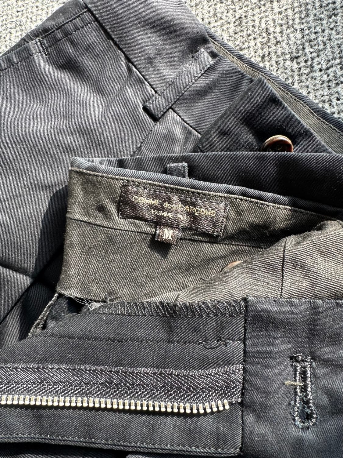 꼼데가르송 옴므 플러스 코튼팬츠 상품이미지1