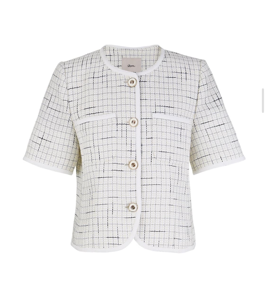 로엠 트위드 반팔 자켓 상품이미지1