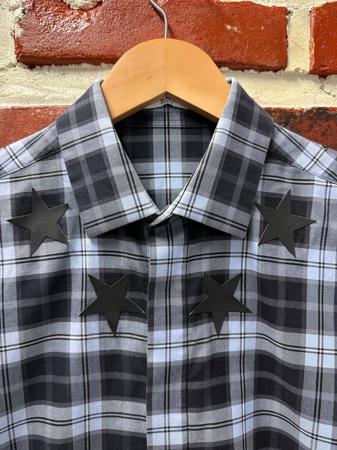 (38)지방시 별 패치 타탄체크 셔츠 상품이미지2