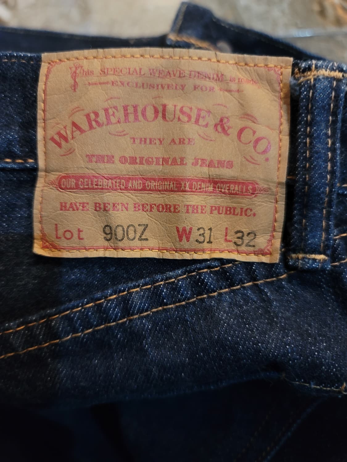 웨어하우스 셀비지 데님팬츠  상품이미지3