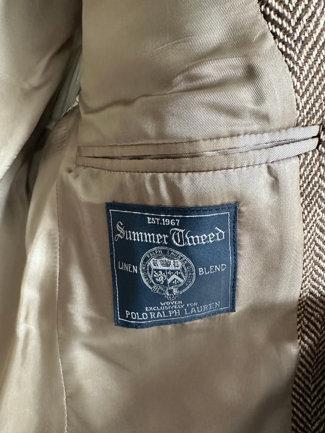 rl67 헤링본 자켓 40r 상품이미지3