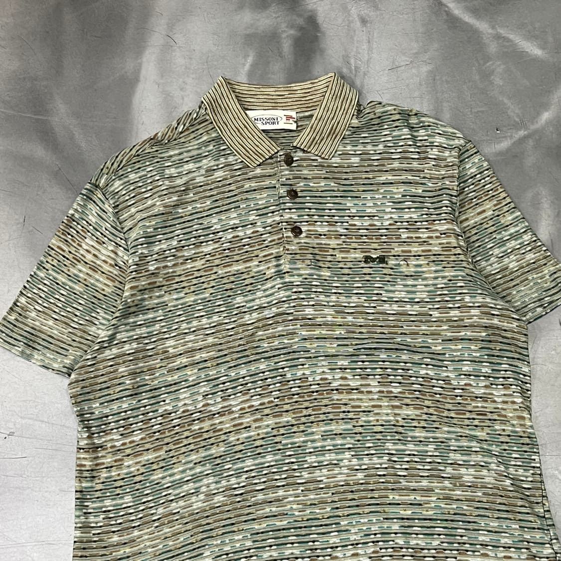  미쏘니 스포츠 스트라이프 하프 카라티 y16322 상품이미지3