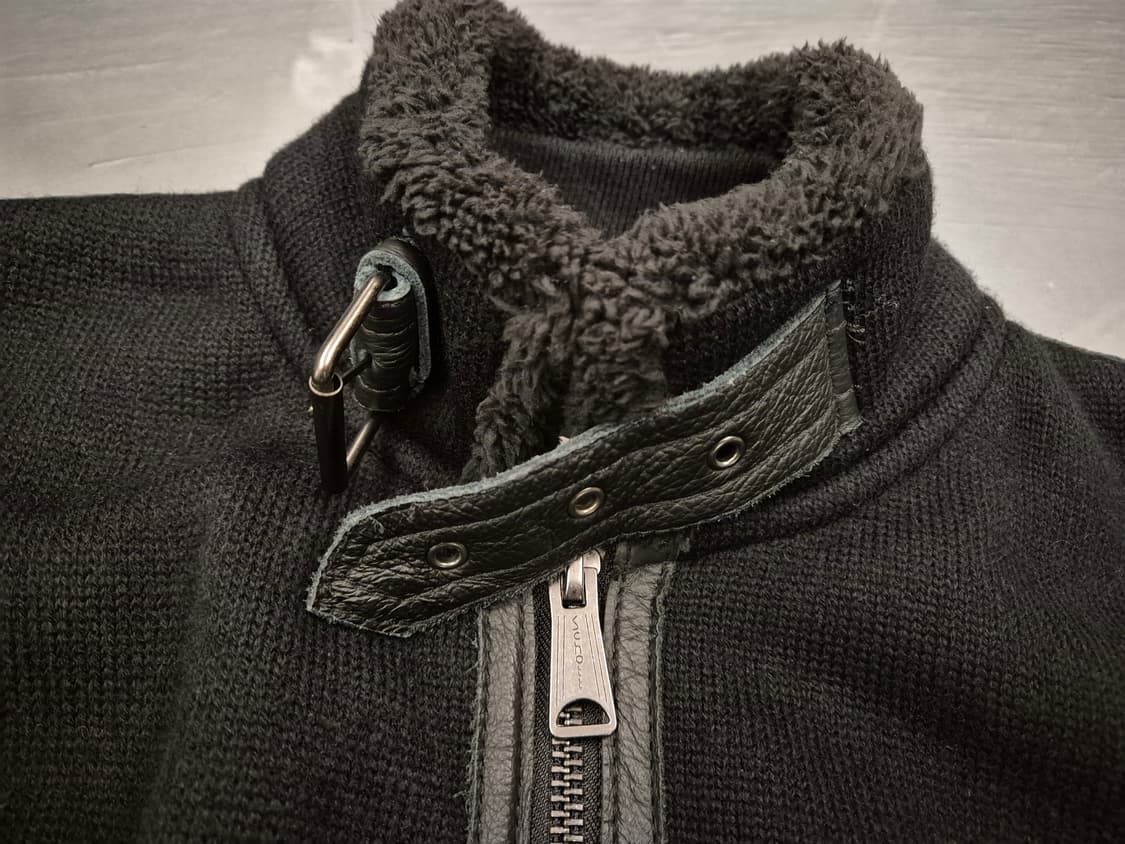 00s SCHOTT 쉐르파 니트 봄버 상품이미지5
