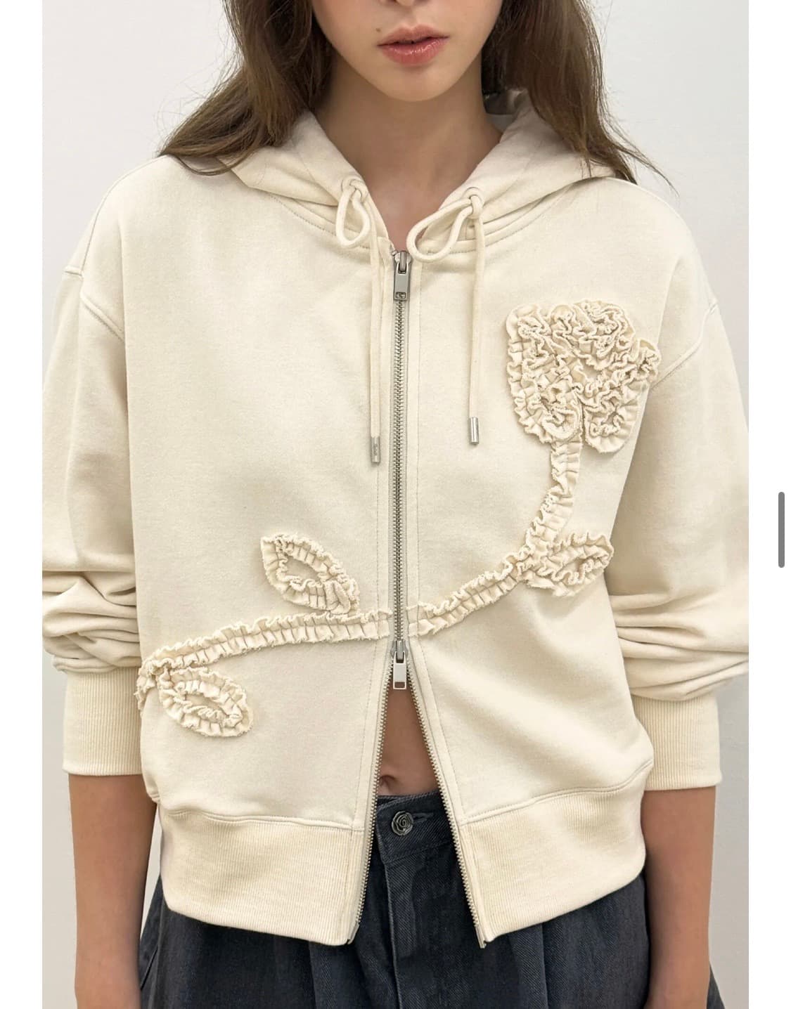 시눈 후드집업 아이보리  상품이미지3