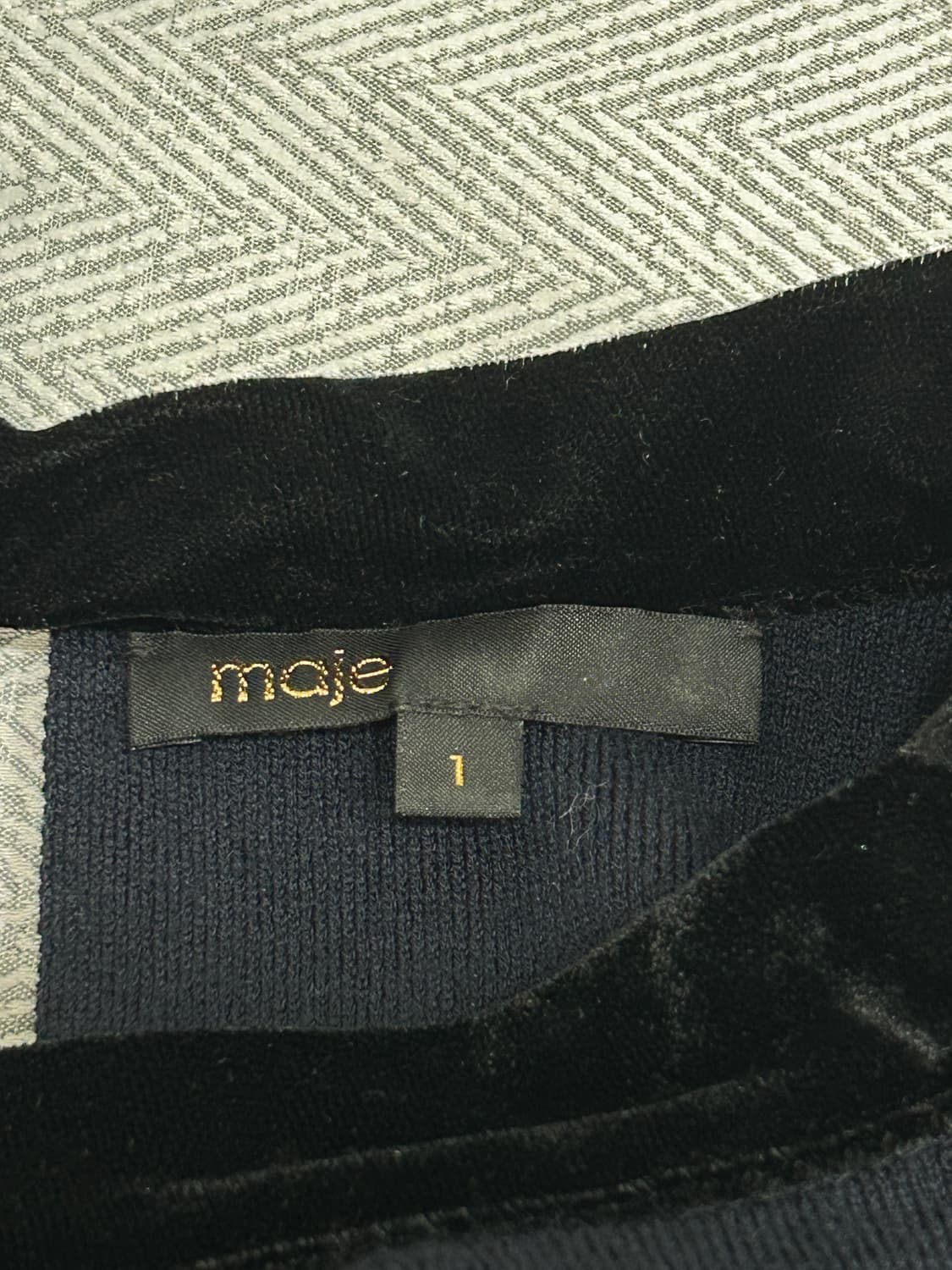 마쥬 maje 벨벳니트 원피스 1사이즈 (55) 상품이미지9