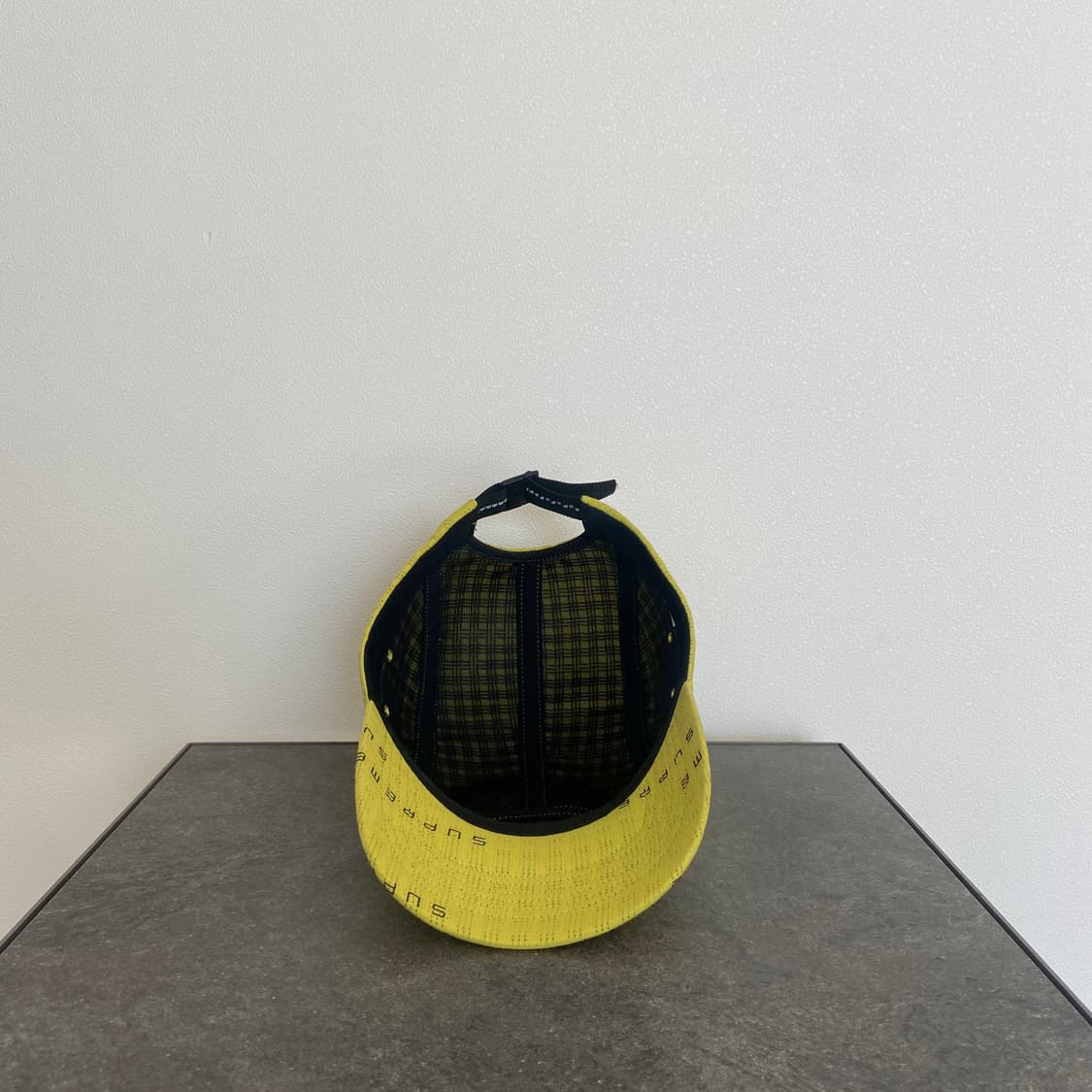 슈프림 스티치 로고 레몬 박스로고 캠프캡 모자 상품이미지5