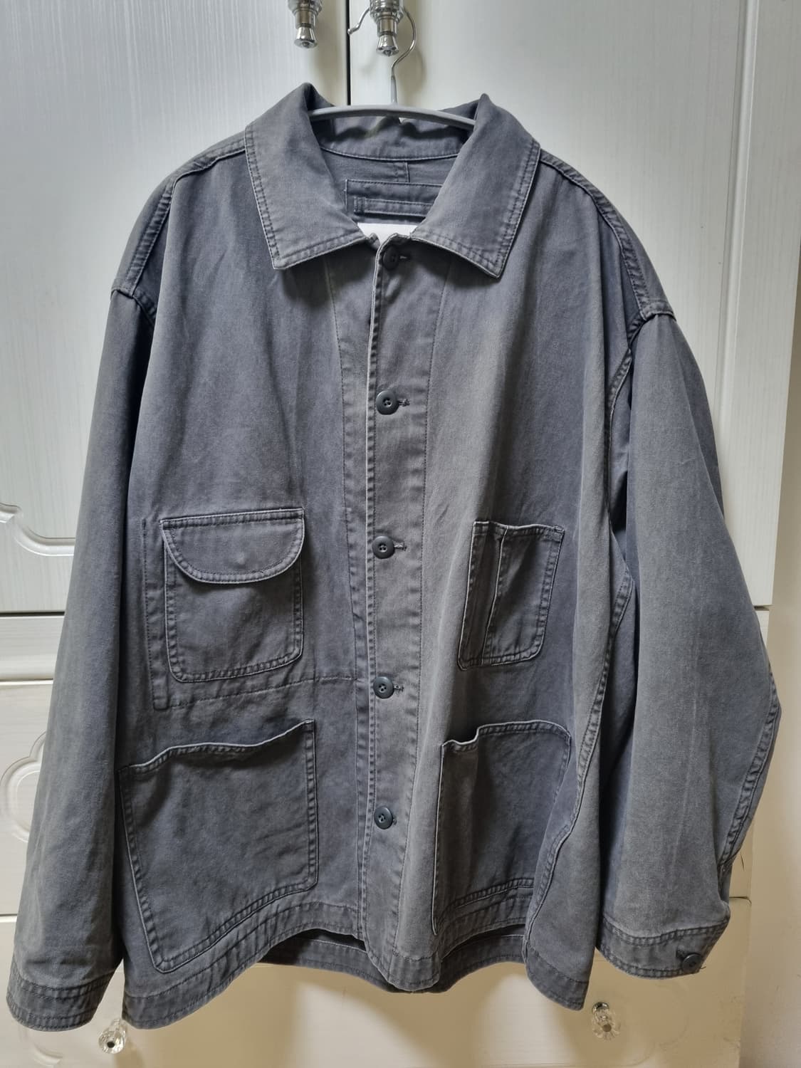 에스피오나지 워시드 코튼 커버올 자켓 m사이즈 상품이미지2