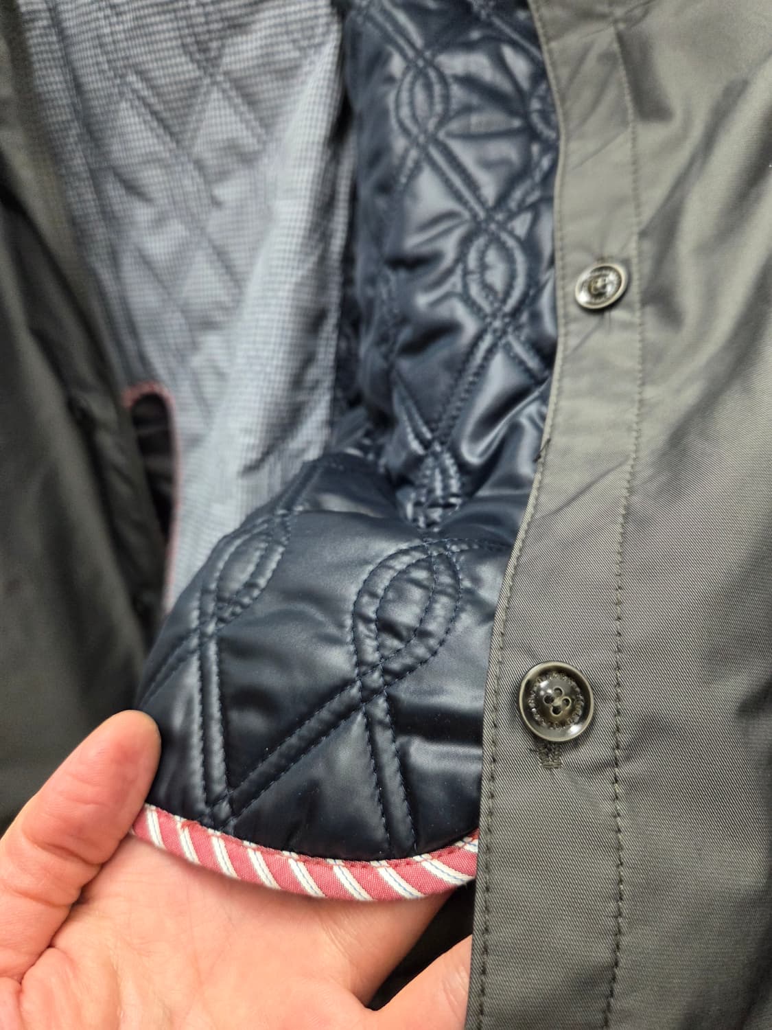 올젠 라이너 탈부착 싱글 트렌치 코트 상품이미지7