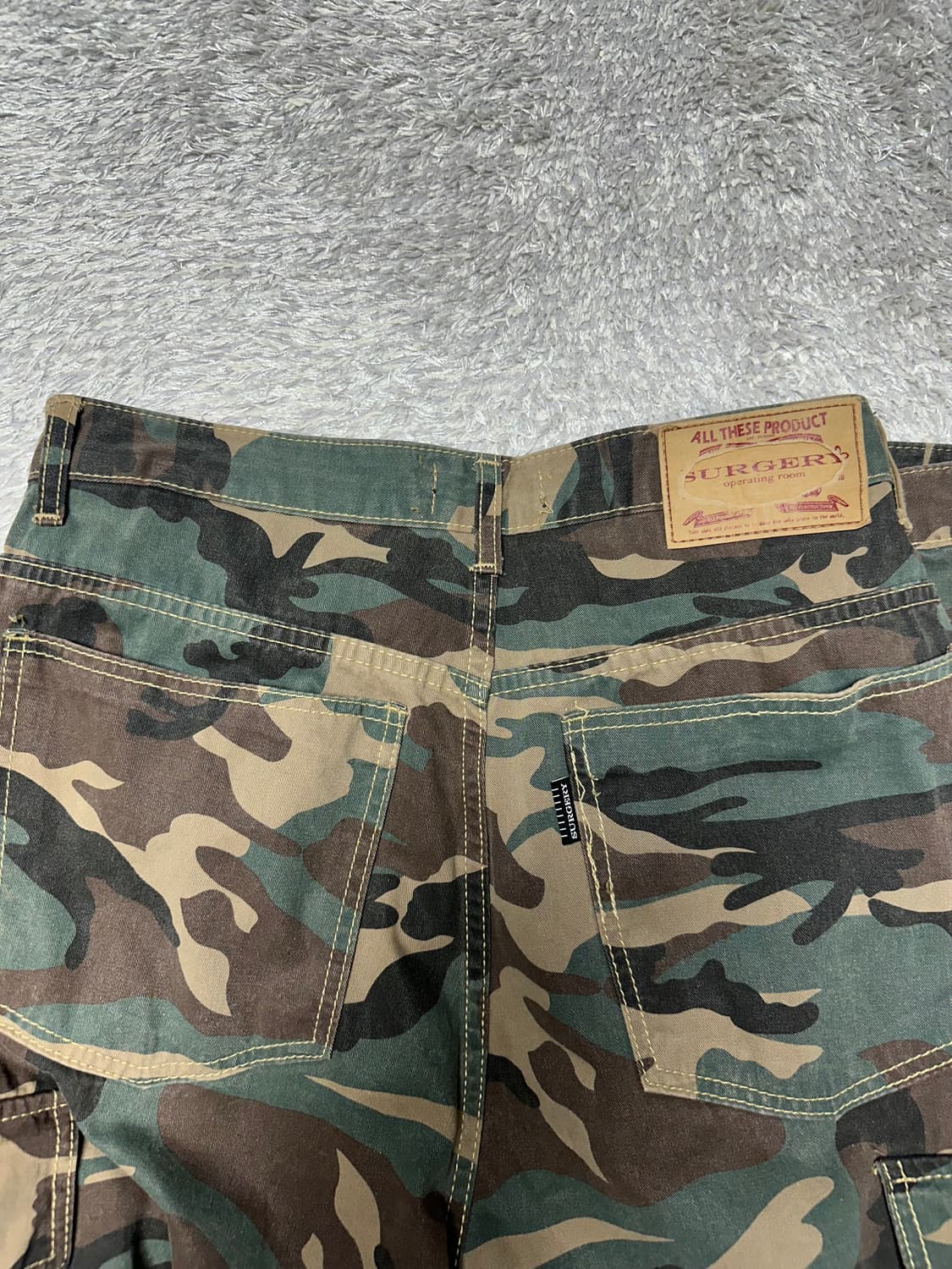 [M]써저리 카모 카고팬츠 상품이미지4