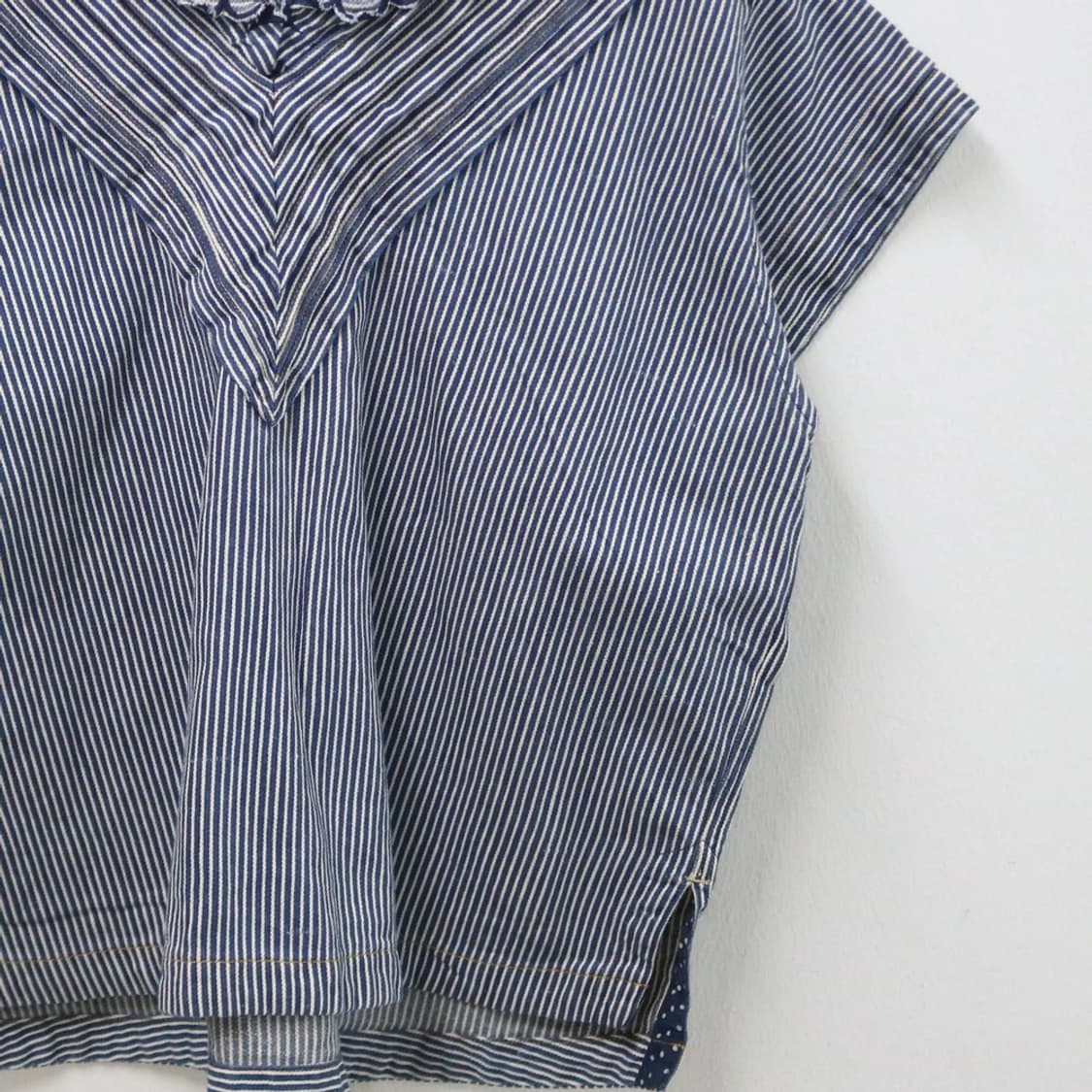 45RPM 데님 러플 블라우스 66218 상품이미지4