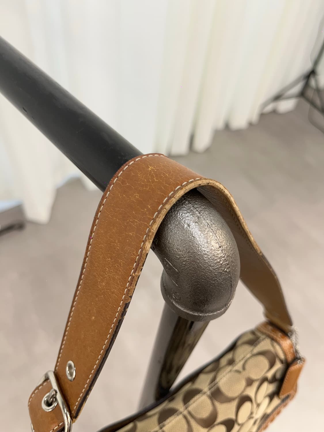Orange Brown Coach Shoulder Bag 상품이미지5