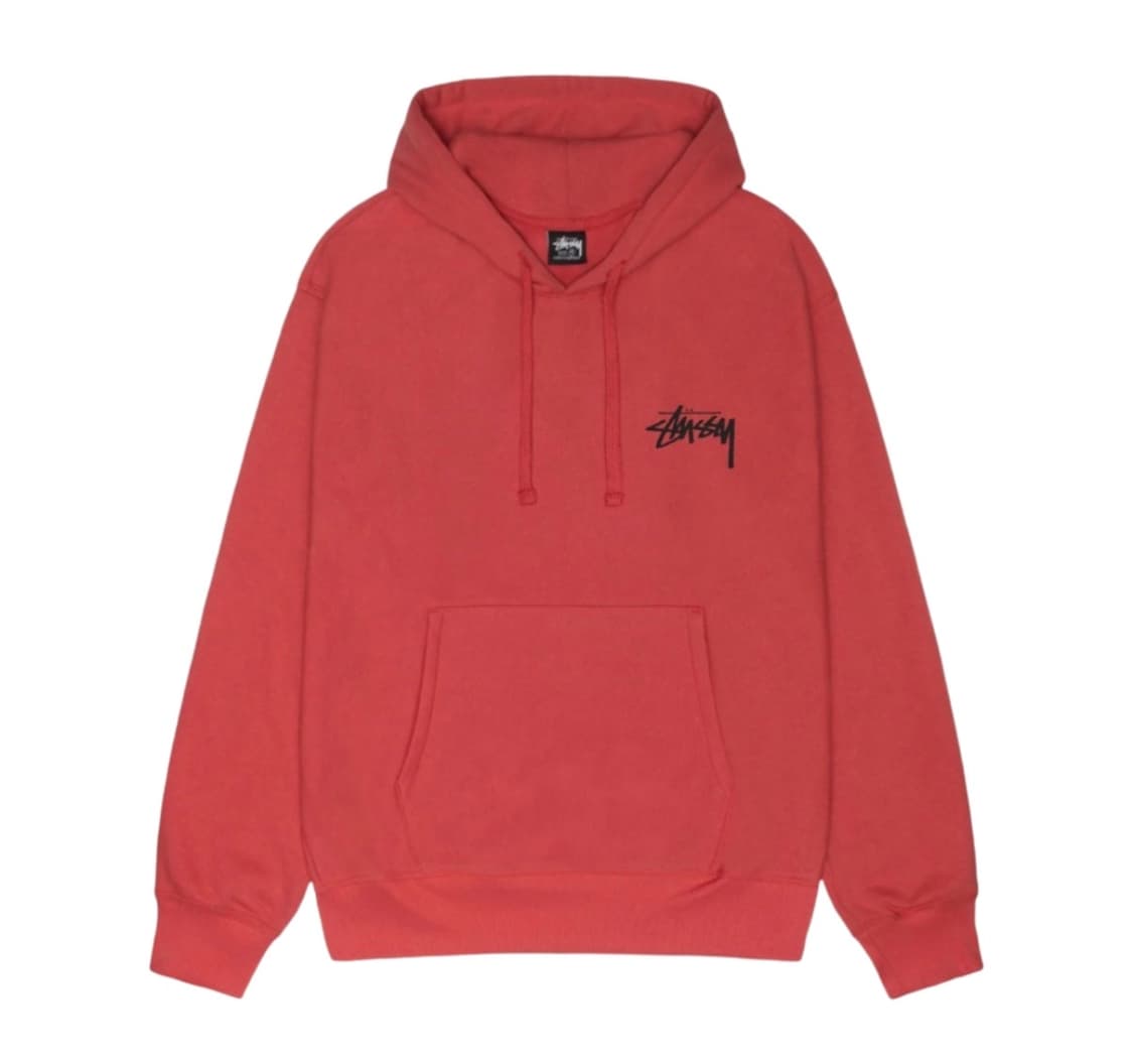 스투시 클래식 닷 후드 레드 페퍼 상품이미지1