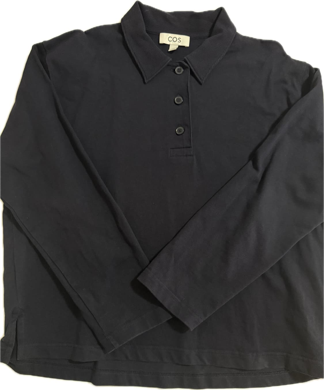 Cos 여성 카라티 s 네이비색 상품이미지1