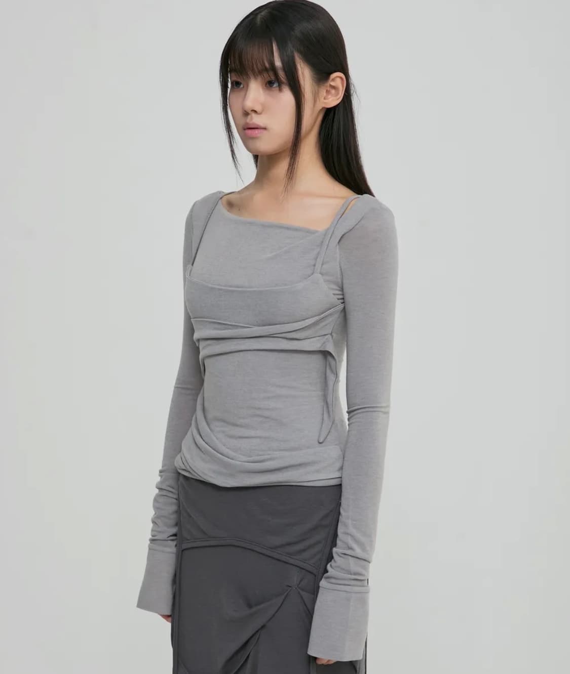 플레이업 레이어드 긴팔 Layered Bustier Long Sleeve 상품이미지3