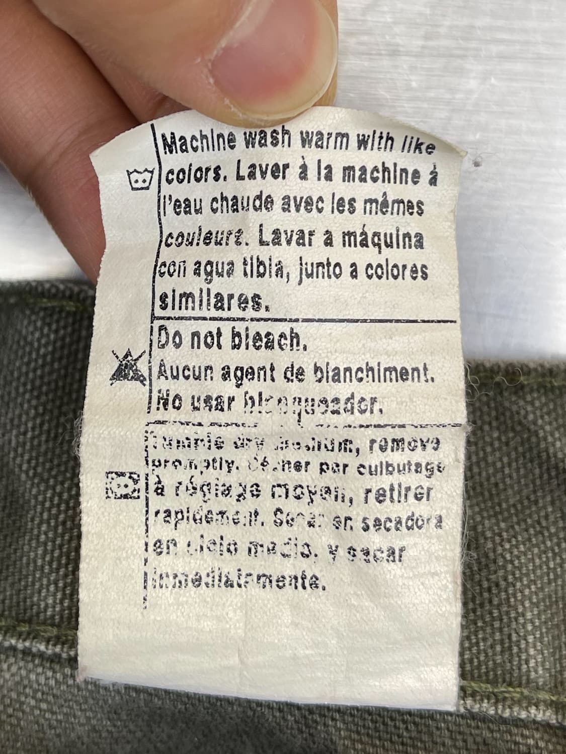 칼하트 B11 모스 캔버스 카펜터 팬츠 상품이미지9