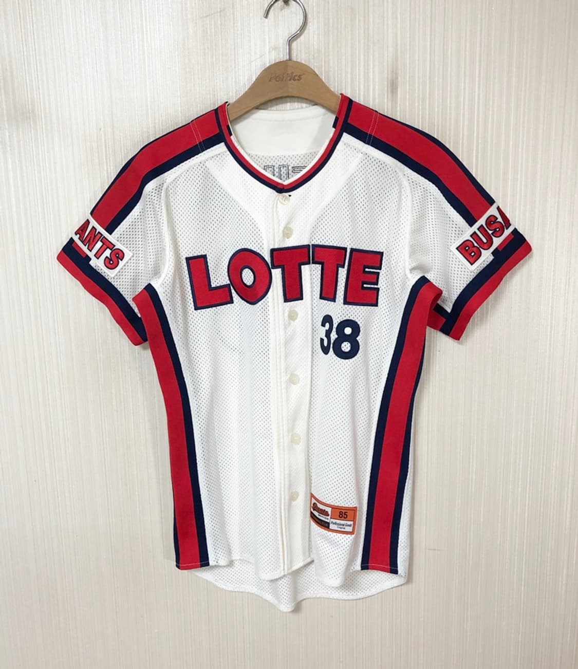 KBO 카멜레온어센틱 롯데자이언츠 챔피언 홈유니폼 85 #38 정대현 상품이미지1
