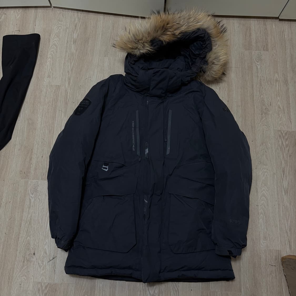 밀레 남성 라쿤퍼 후드 구스다운 고어텍스 패딩 XL/105  상품이미지1