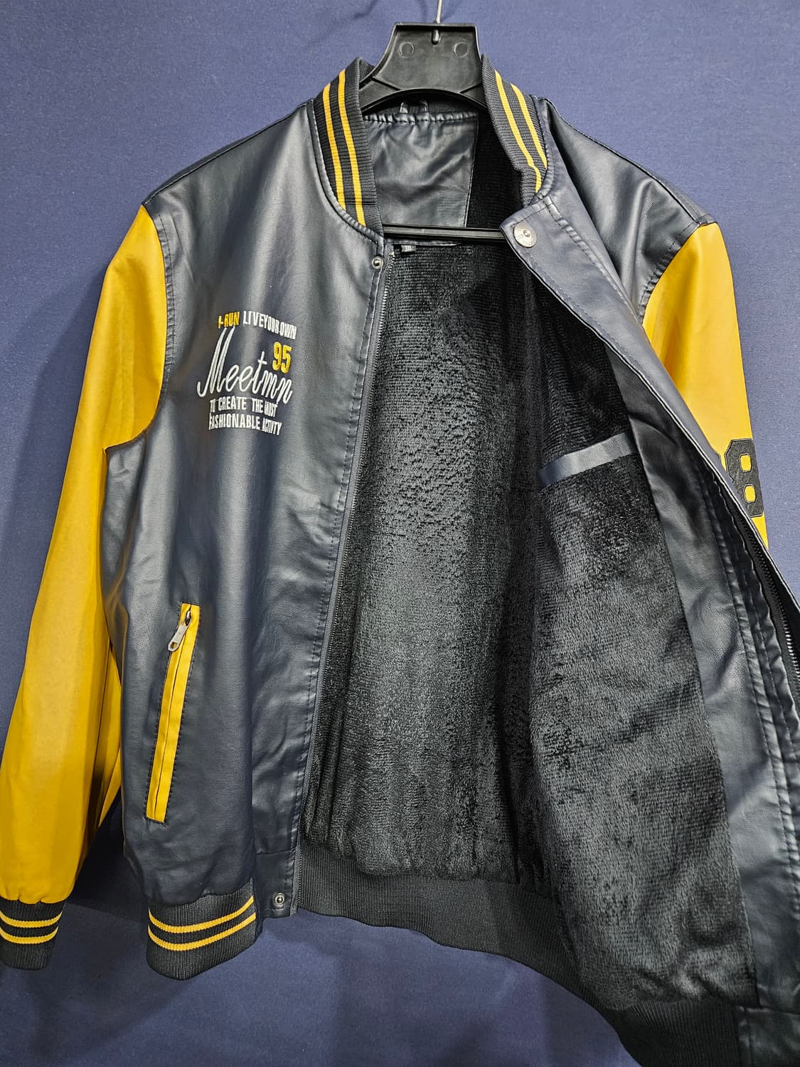 F-LAB 에프랩 자수 투톤 남성 100~105 야구점퍼 항공점퍼  상품이미지8