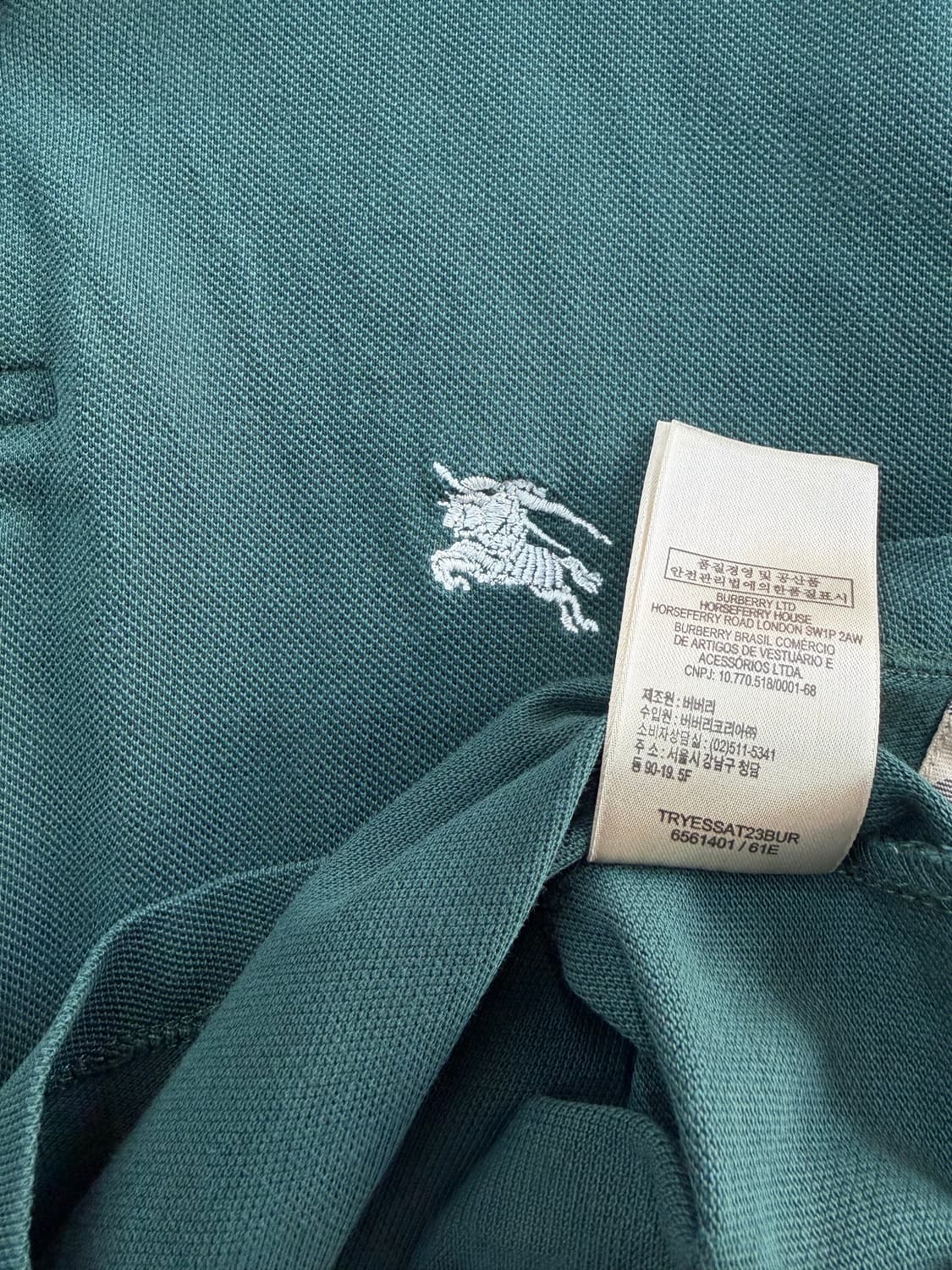 L/ 버버리 기마로고 PK 긴팔 상품이미지9