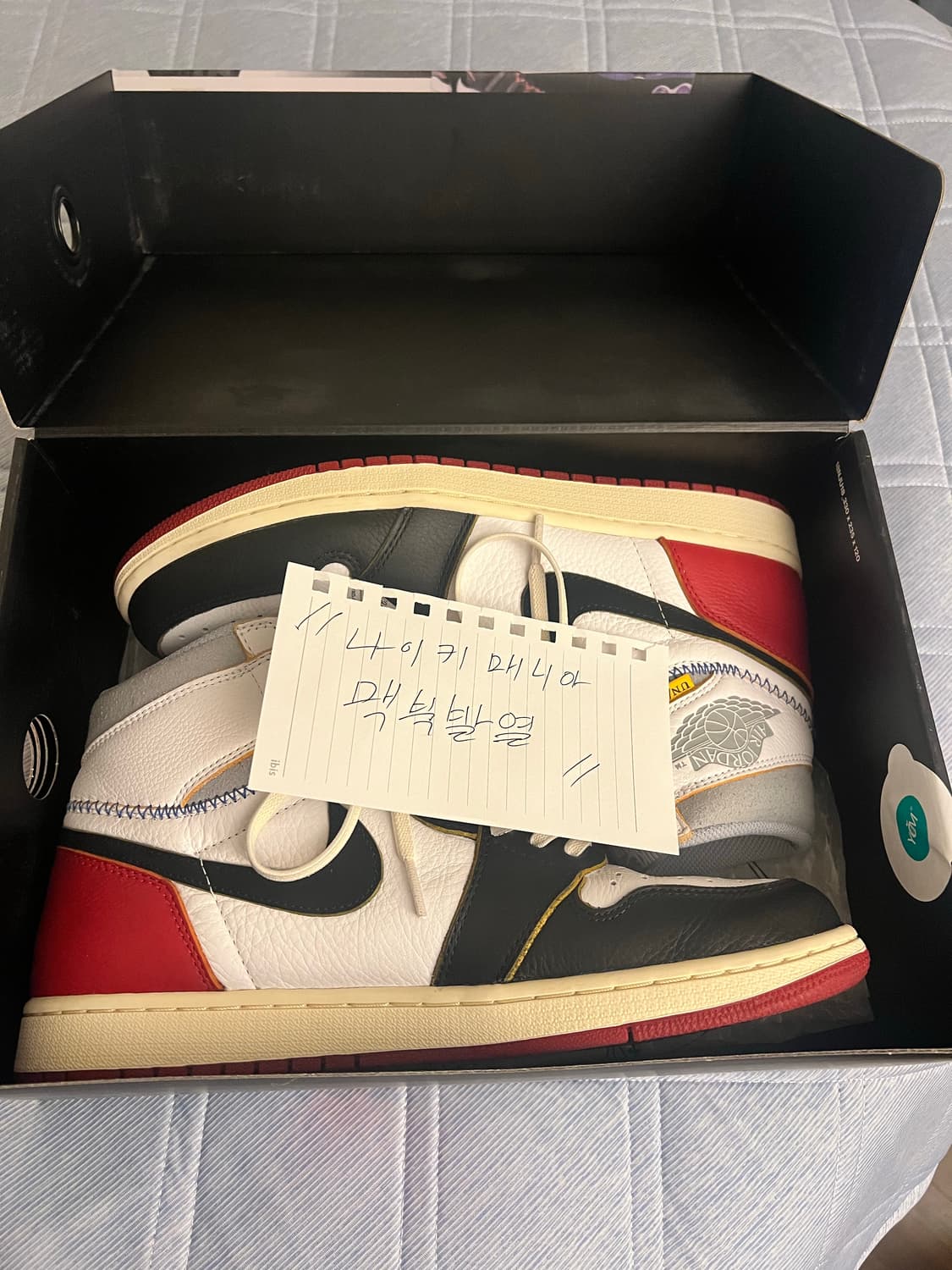 [290] 조던 1 하이 유니온 블랙토 상품이미지5