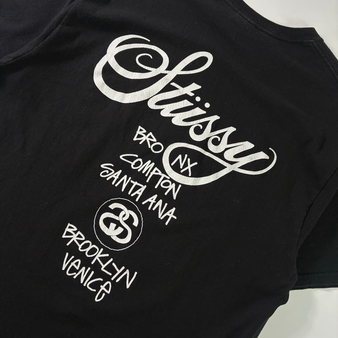 Stussy  스투시 월드투어 블랙 반팔티셔츠  상품이미지2