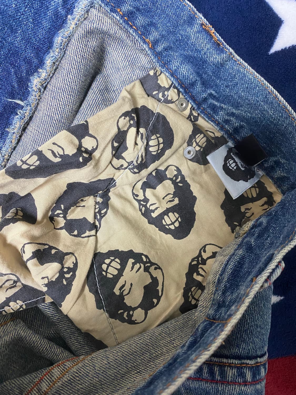 사쿤 레드스티치 데님진 상품이미지4