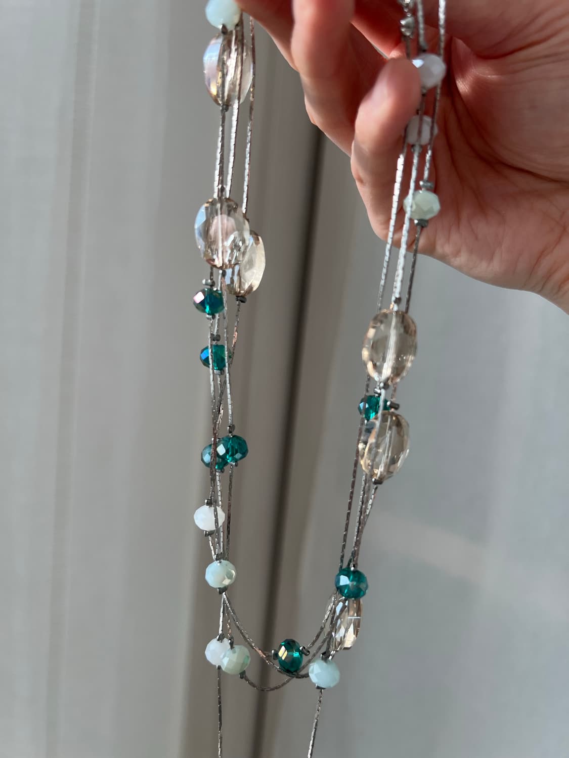 일본산 크리스탈 비즈 목걸이 상품이미지4