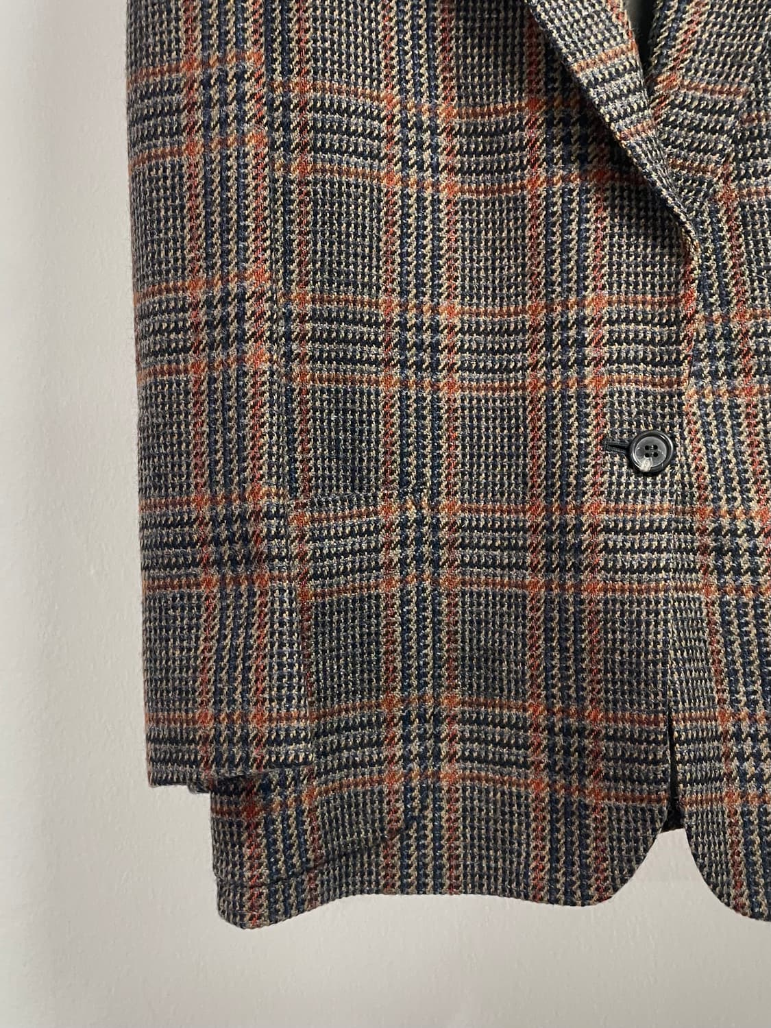 90s 버버리 우먼스 체크 싱글 울 블레이저 (on.525) 상품이미지4