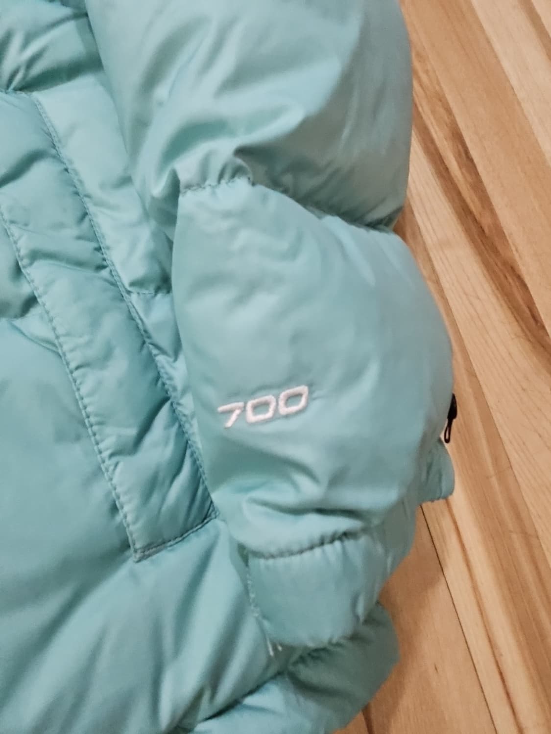 노스페이스 레트로 눕시 700 패딩 아쿠아 블루 XL 상품이미지3