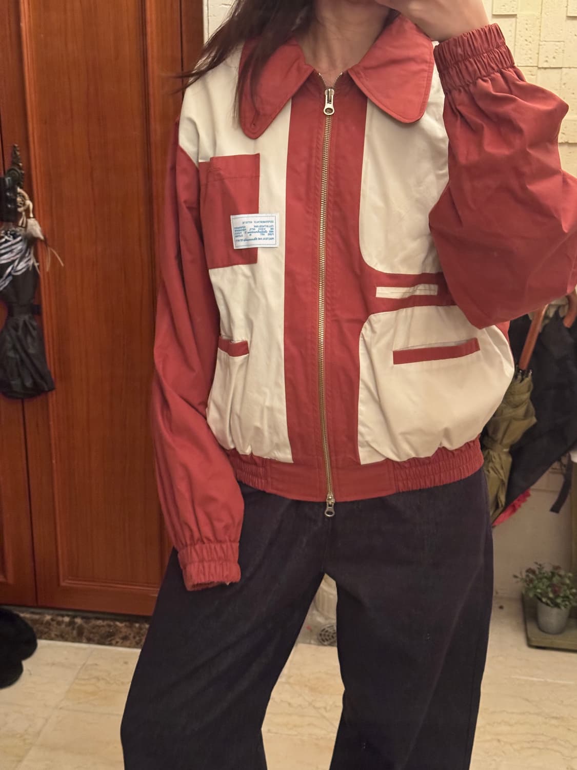 [F] 필인더블랭크 I.O 봄버 자켓 브릭 상품이미지2