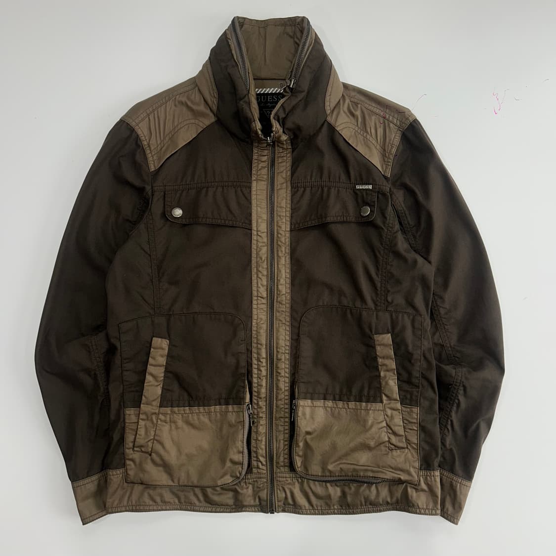 Guess 게스 90‘s 브라운 배색 자켓 상품이미지3