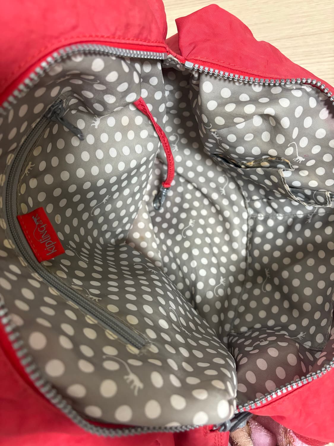 키플링 숄더백 레드 상품이미지6