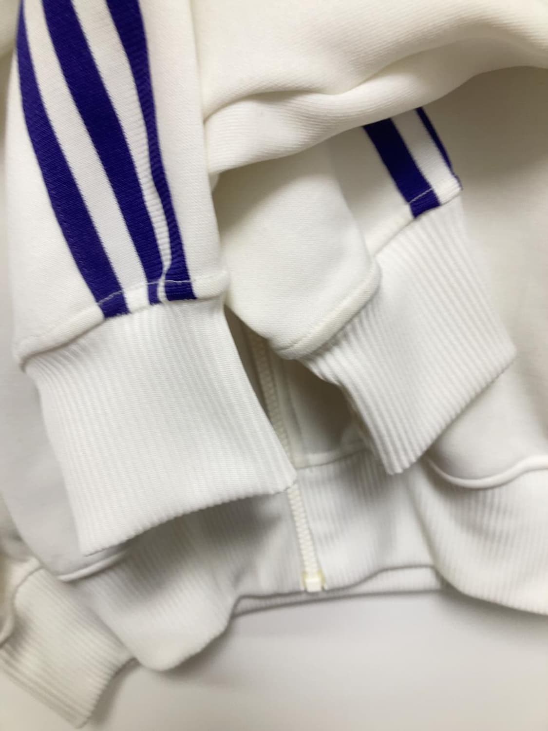 아디다스 화이트 퍼플 후드 집업 빈티지 자켓 트랙탑 상품이미지4