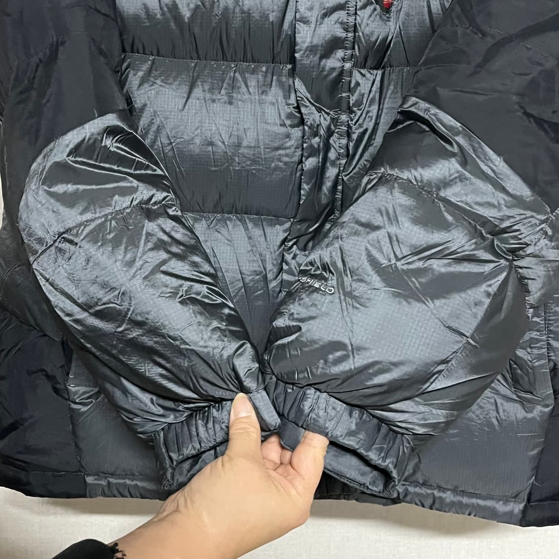 컬럼비아 블랙/그레이 구스다운 패딩 XL 상품이미지6